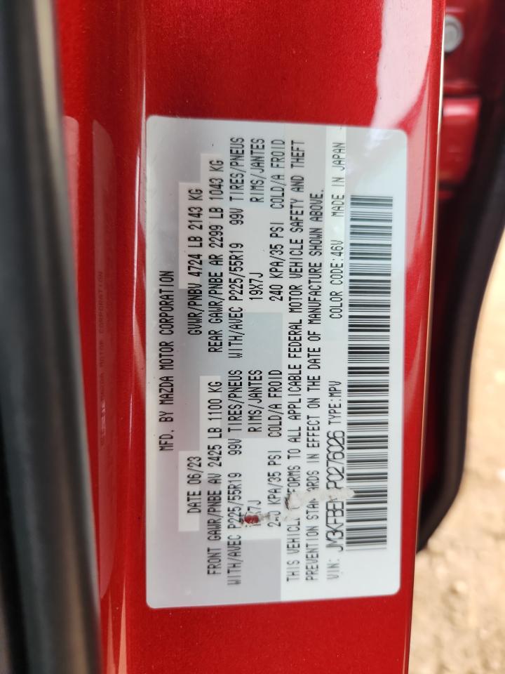 2023 Mazda Cx-5 Premium Plus VIN: JM3KFBEM3P0276026 Lot: 89901015