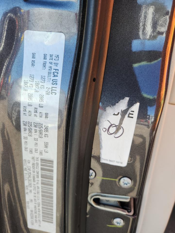 2020 Jeep Cherokee Limited VIN: 1C4PJMDX4LD612029 Lot: 82218155