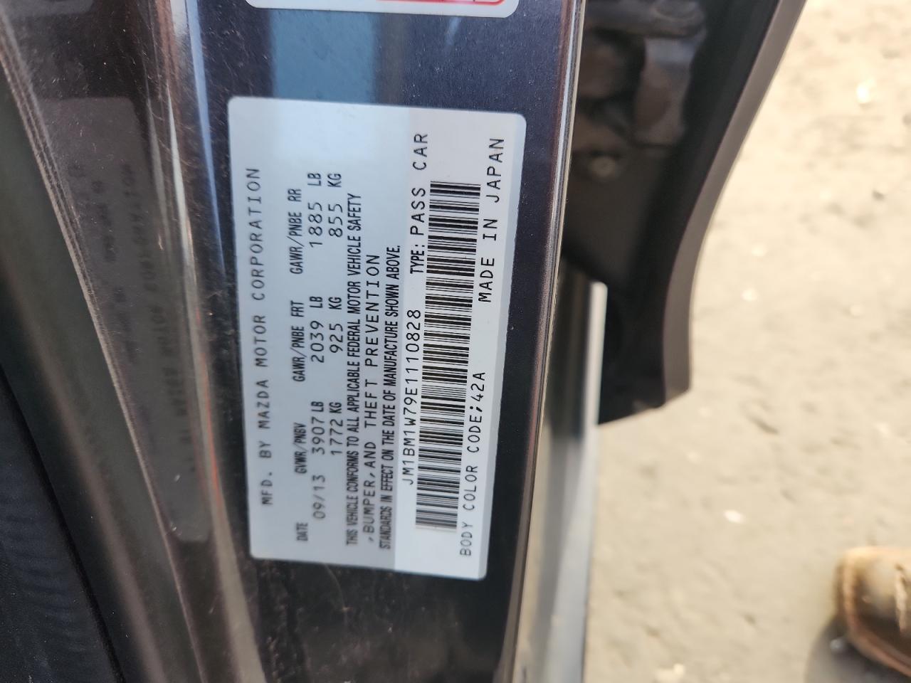 2014 Mazda 3 Grand Touring VIN: JM1BM1W79E1110828 Lot: 82636135