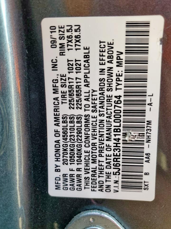 2011 Honda Cr-V Se VIN: 5J6RE3H41BL000764 Lot: 85760215