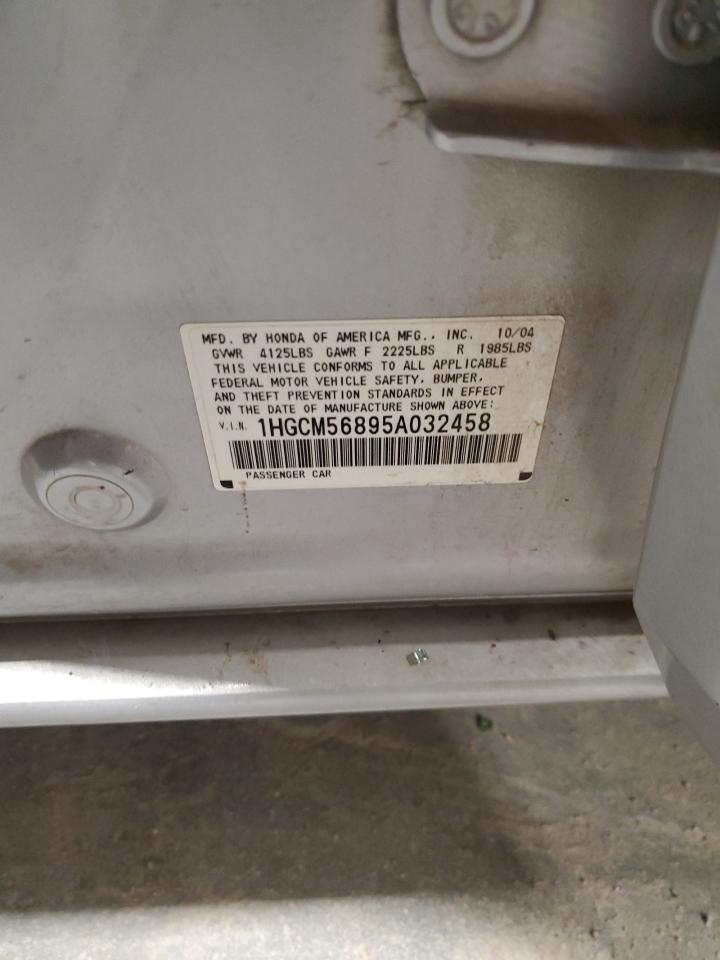 2005 Honda Accord Ex VIN: 1HGCM56895A032458 Lot: 85385715