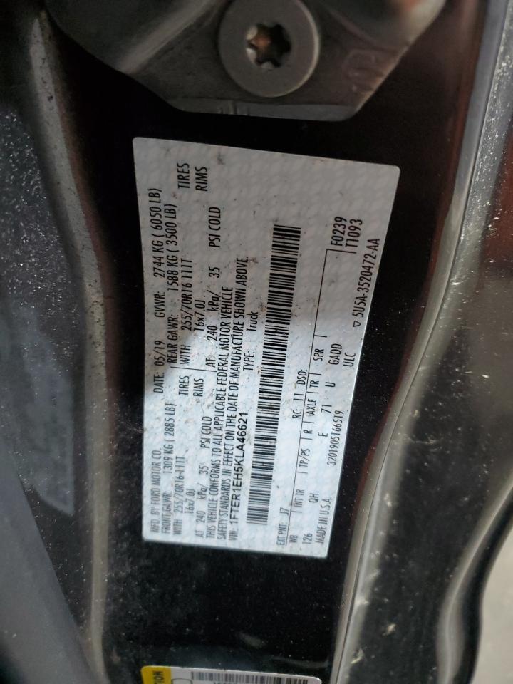 2019 Ford Ranger Xl VIN: 1FTER1EH5KLA46621 Lot: 85821815