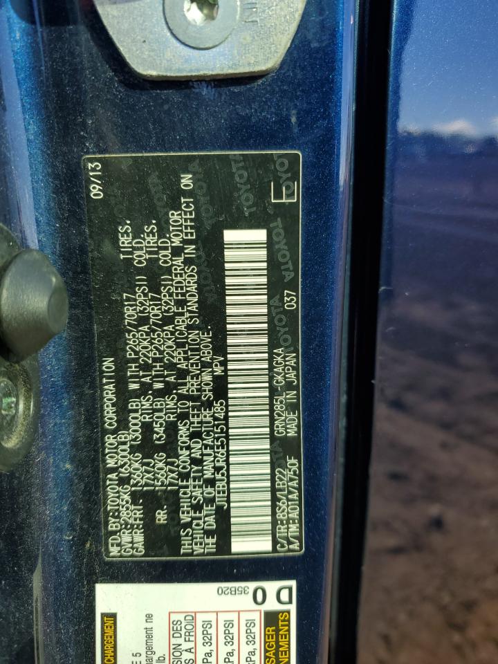 2014 Toyota 4Runner Sr5 VIN: JTEBU5JR6E5151485 Lot: 82247385