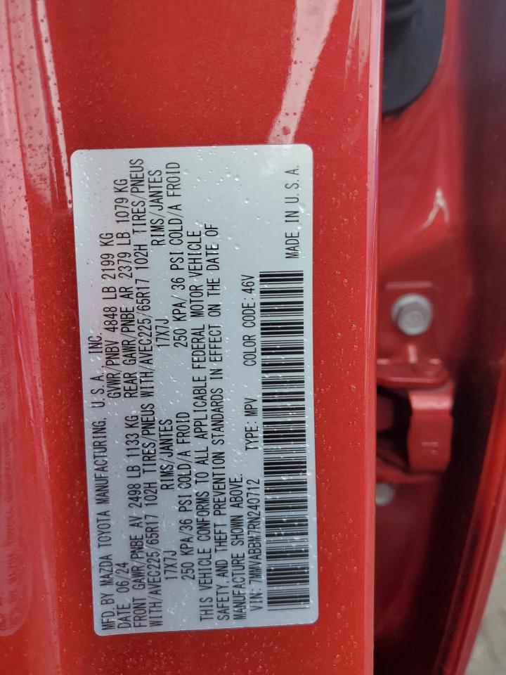 2024 Mazda Cx-50 Preferred VIN: 7MMVABBM7RN240712 Lot: 90030255