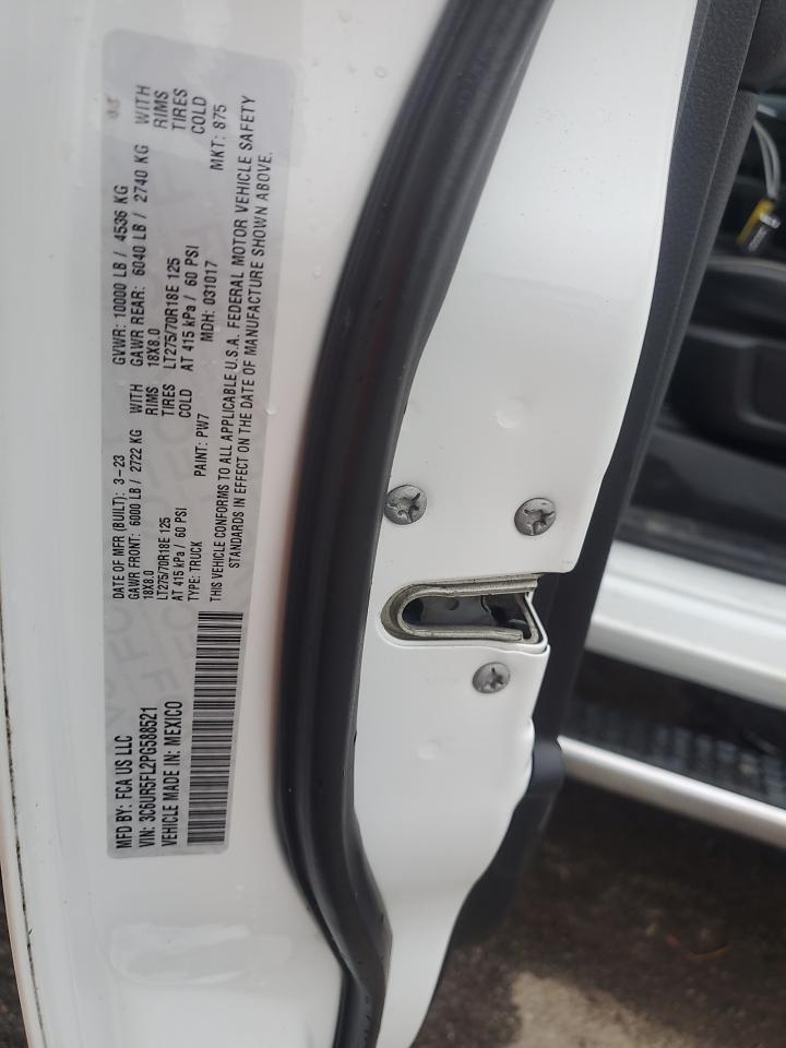 2023 Ram 2500 Laramie VIN: 3C6UR5FL2PG588521 Lot: 85576225