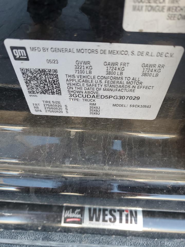 2023 Chevrolet Silverado K1500 VIN: 3GCUDAED5PG307029 Lot: 86432715