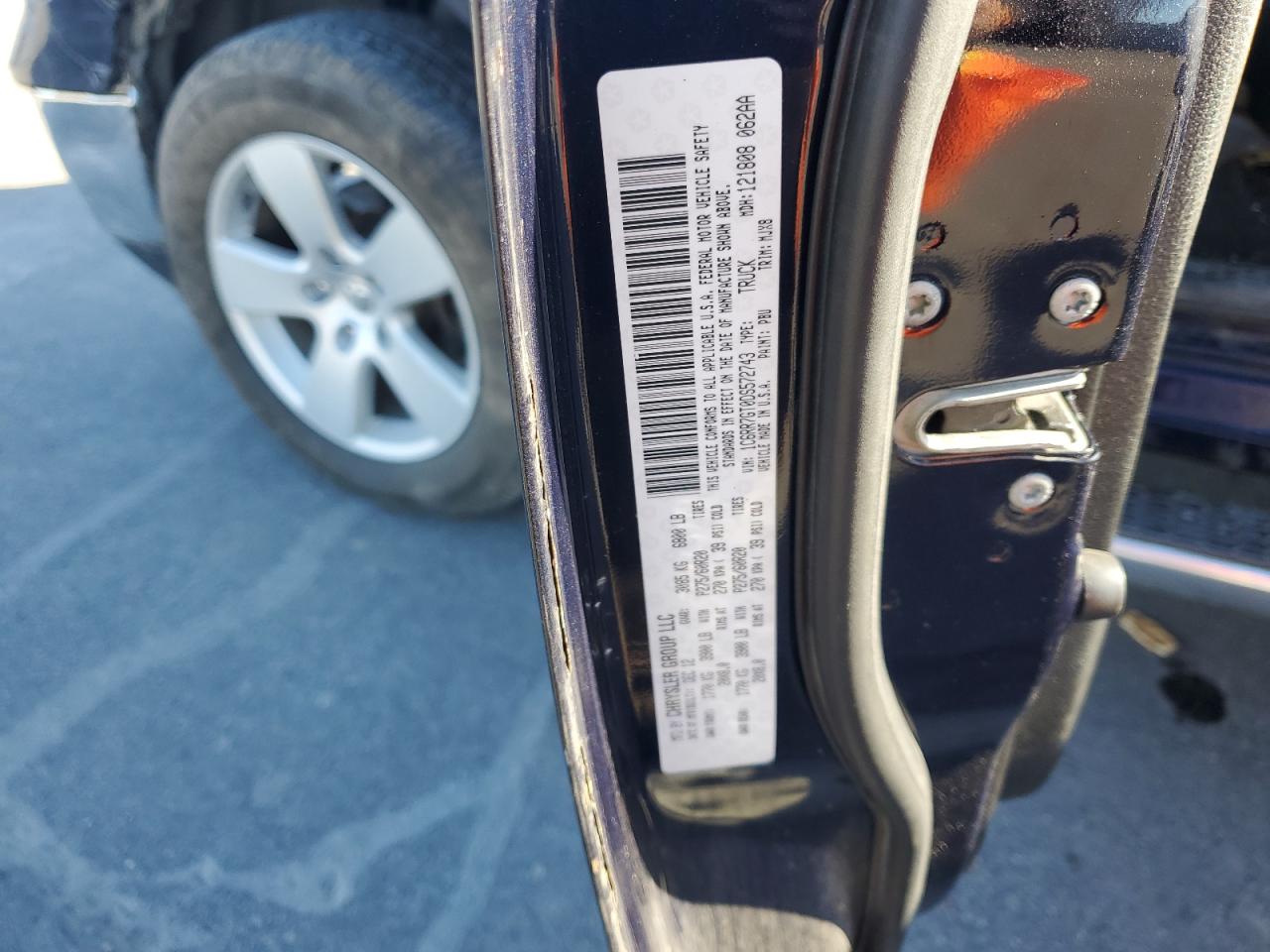 2013 Ram 1500 Slt VIN: 1C6RR7GT0DS572743 Lot: 82257005