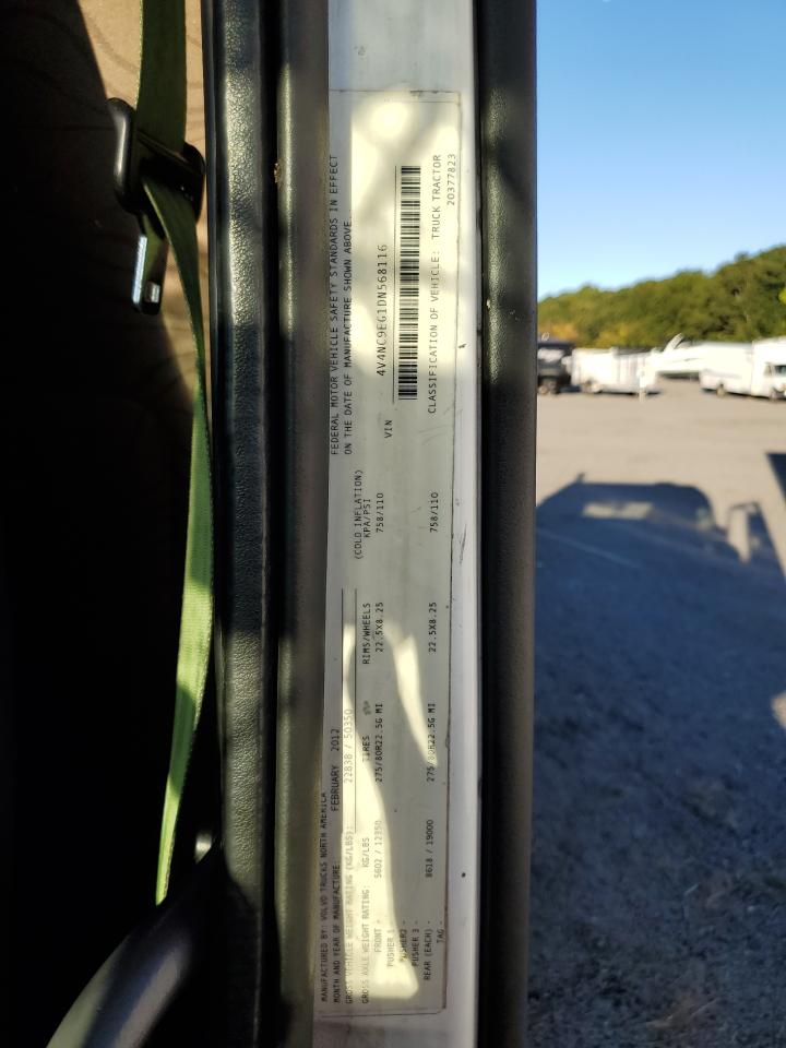 2013 Volvo Vn Vnl VIN: 4V4NC9EG1DN568116 Lot: 85124455