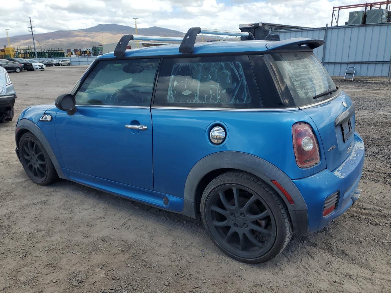 2008 Mini Cooper S blue hatchback gasoline WMWMF73518TT86953 photo #3