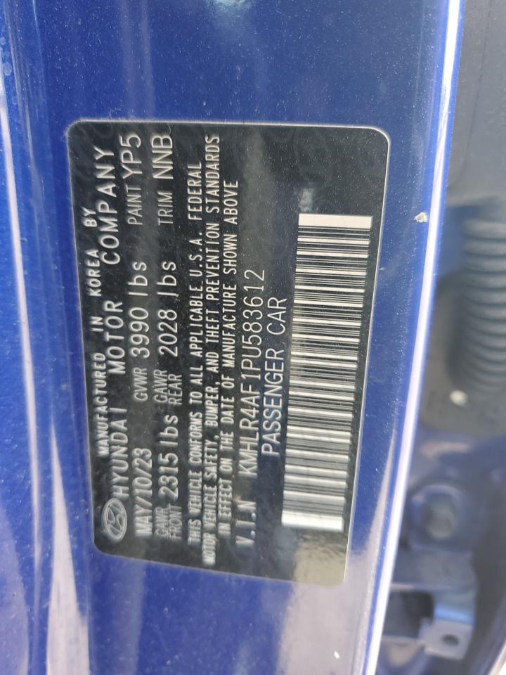 2023 Hyundai Elantra N Line VIN: KMHLR4AF1PU583612 Lot: 84897425