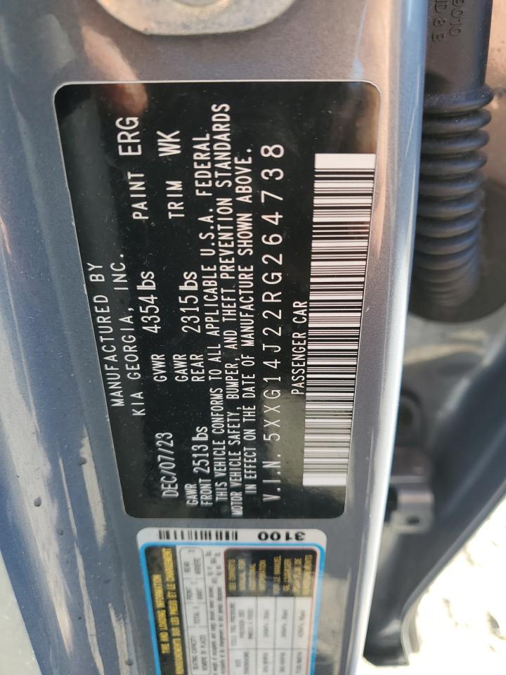 2024 Kia K5 Lxs VIN: 5XXG14J22RG264738 Lot: 86069765