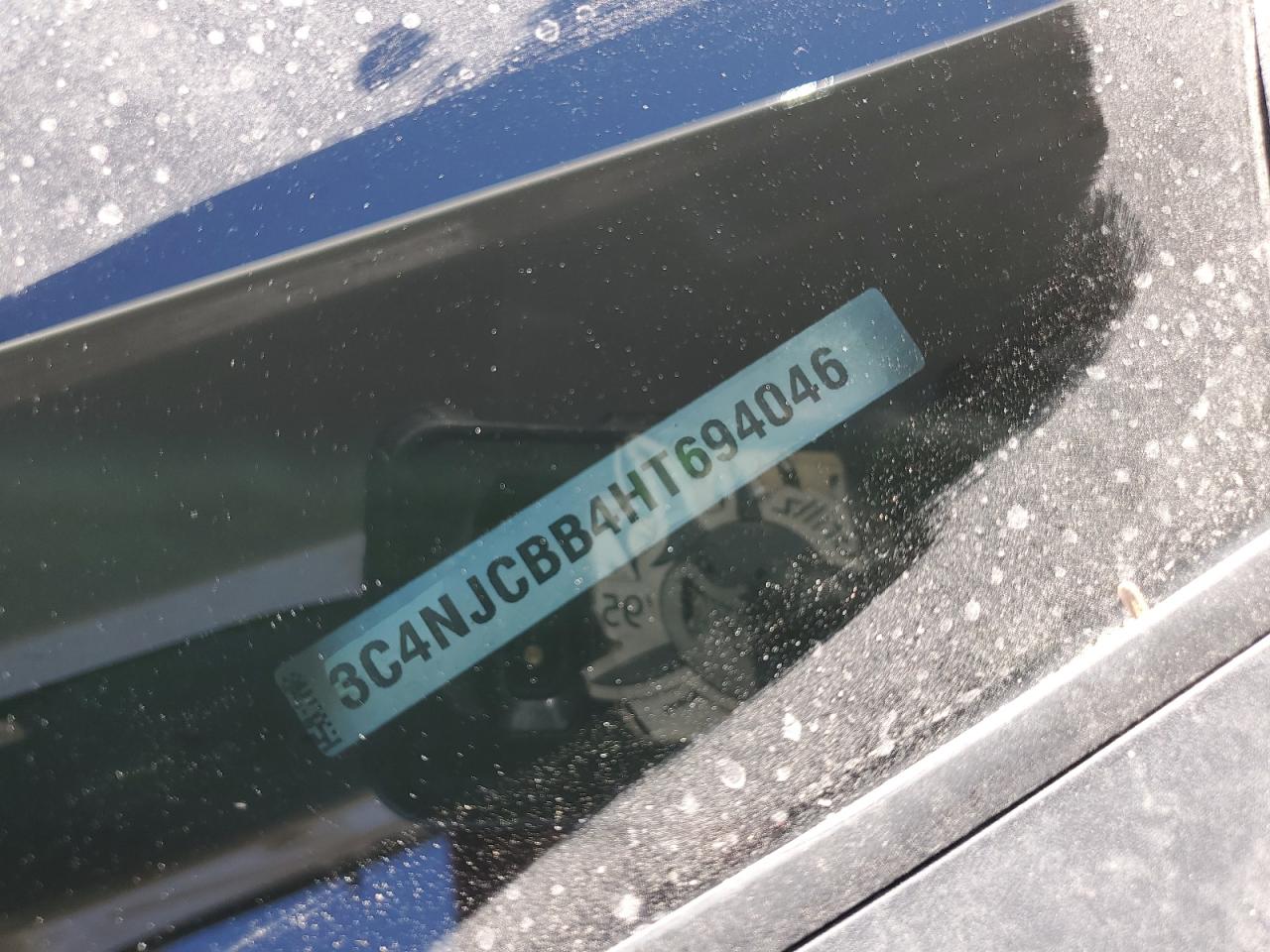 2017 Jeep Compass Latitude VIN: 3C4NJCBB4HT694046 Lot: 87307115