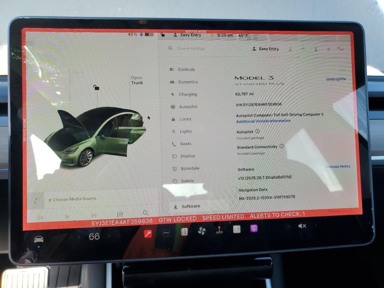 2019 Tesla Model 3 VIN: 5YJ3E1EA4KF359636 Lot: 84550115