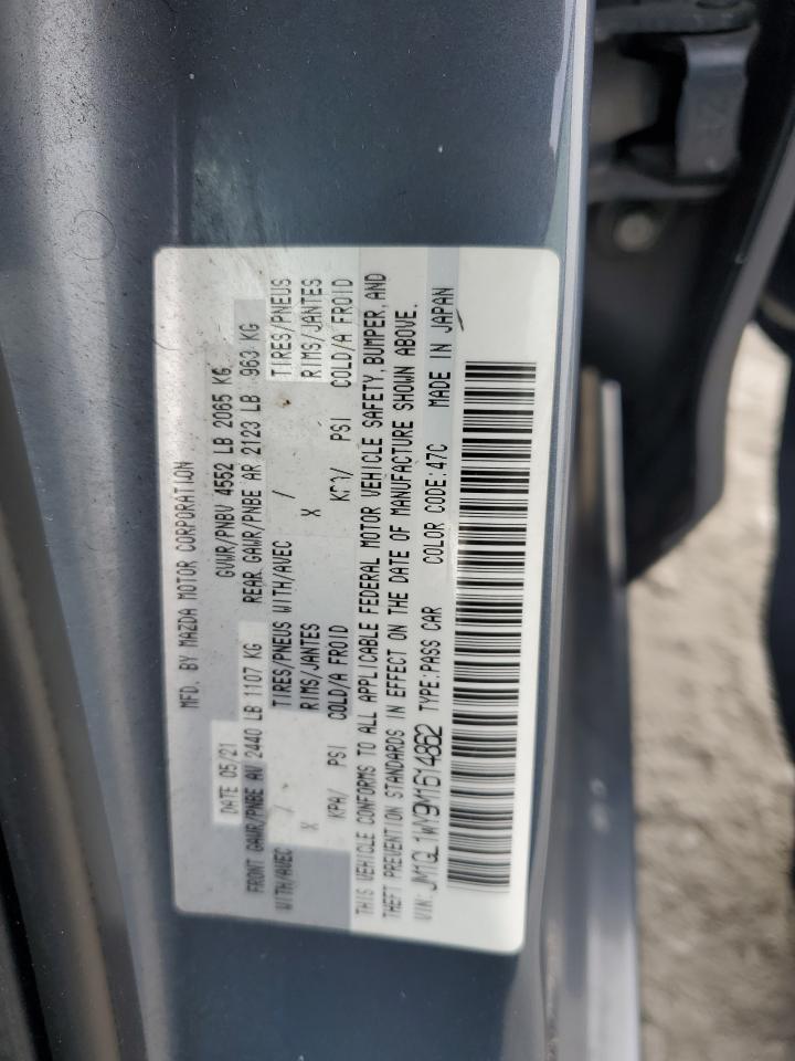 2021 Mazda 6 Grand Touring Reserve VIN: JM1GL1WY9M1614862 Lot: 84917365