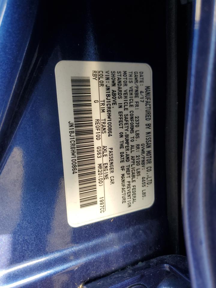 2017 Nissan Rogue Sport S VIN: JN1BJ1CR6HW100864 Lot: 85652425