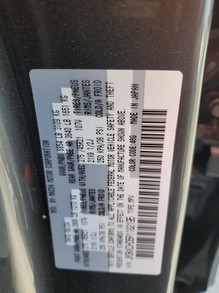 2024 Mazda Cx-90 Premium VIN: JM3KKDHD5R1182195 Lot: 87307815