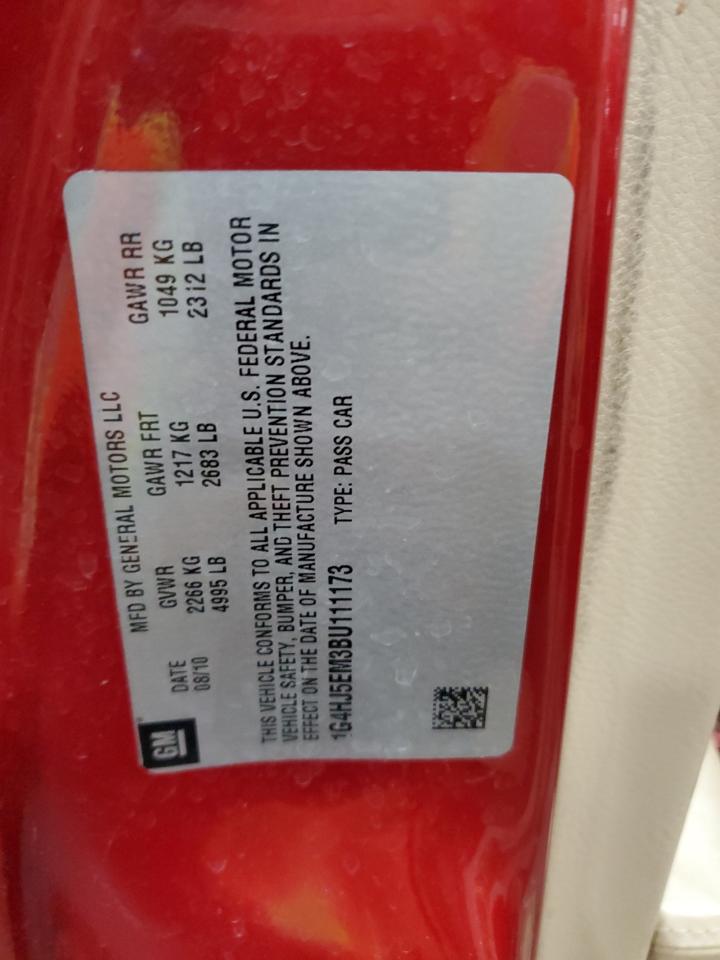 2011 Buick Lucerne Cxl VIN: 1G4HJ5EM3BU111173 Lot: 89898685