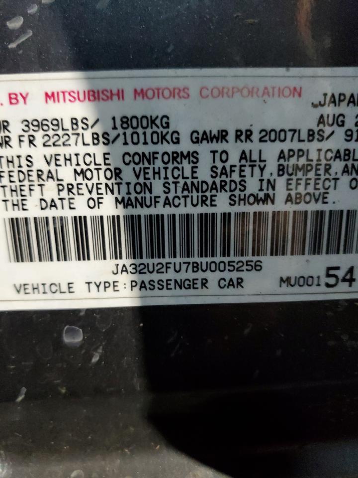 2011 Mitsubishi Lancer Es/ VIN: 005256 Lot: 85405505