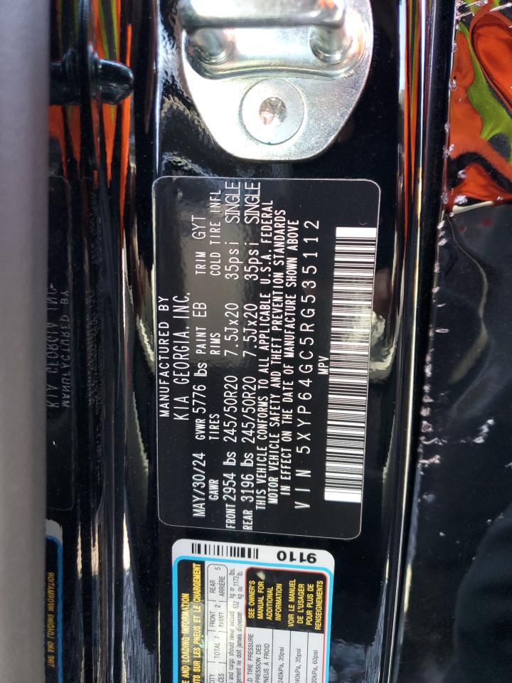 2024 Kia Telluride S VIN: 5XYP64GC5RG535112 Lot: 89438765