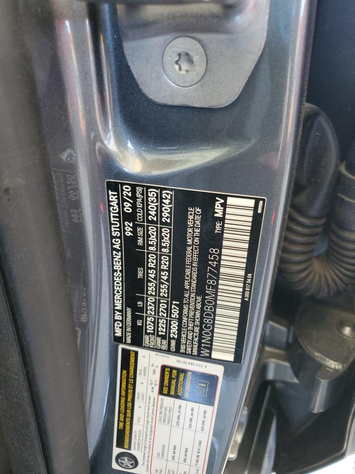 2021 Mercedes-Benz Glc 300 VIN: W1N0G8DB0MF877458 Lot: 85595565