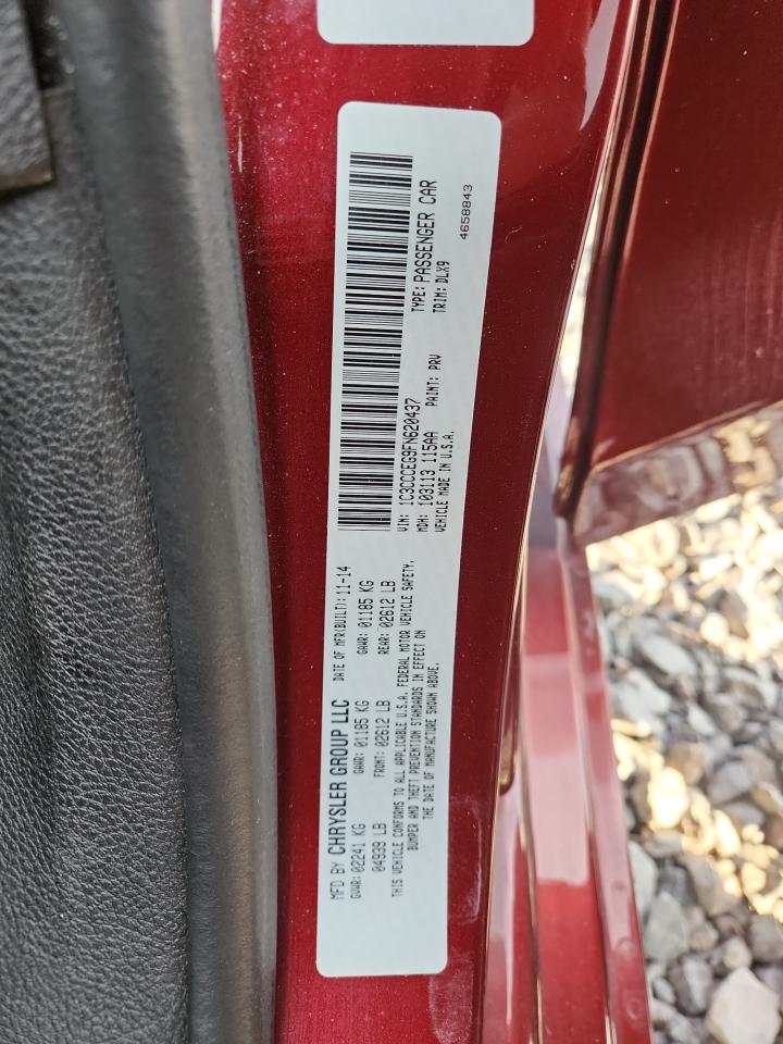 2015 Chrysler 200 C VIN: 1C3CCCEG9FN620437 Lot: 82480455