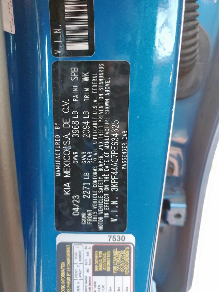 2023 Kia Forte Gt VIN: 3KPF44AC7PE634325 Lot: 85869065