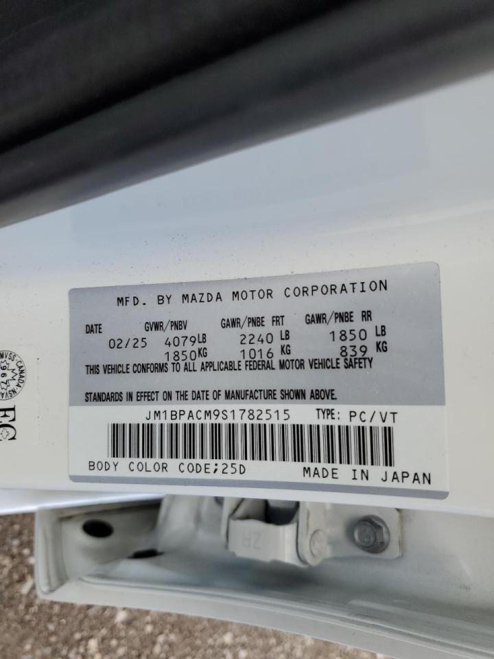 2025 Mazda 3 Preferred VIN: JM1BPACM9S1782515 Lot: 87443745