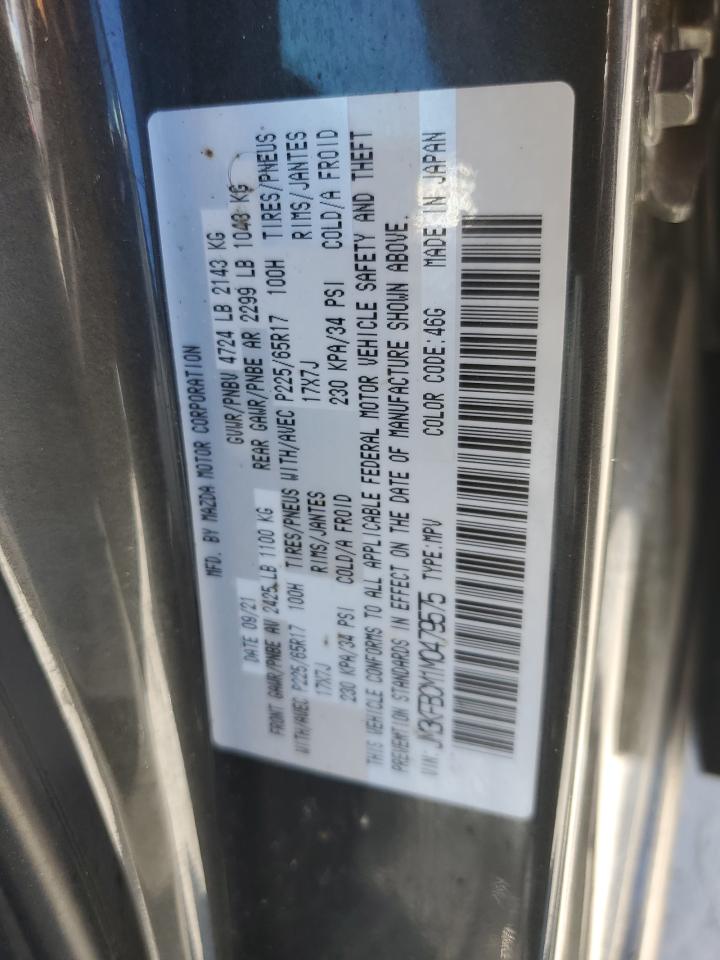 2021 Mazda Cx-5 Touring VIN: JM3KFBCM1M0479575 Lot: 82473975