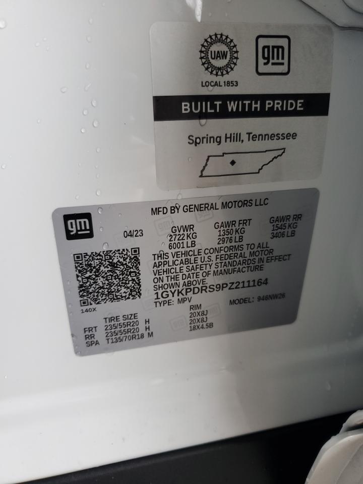 2023 Cadillac Xt6 Premium Luxury VIN: 1GYKPDRS9PZ211164 Lot: 90043915