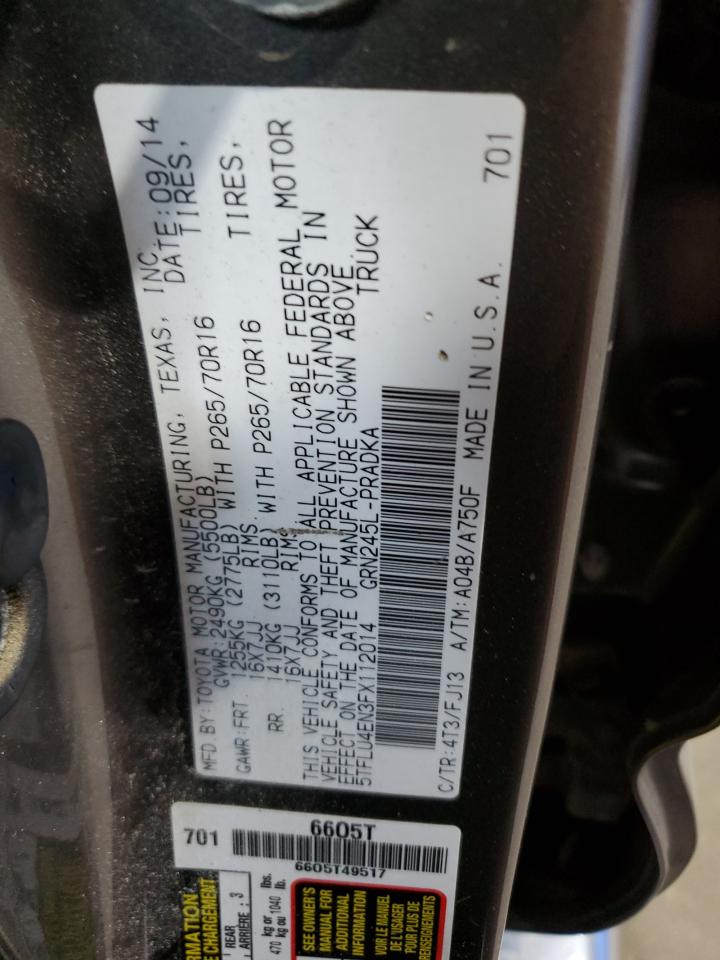 2015 Toyota Tacoma Double Cab VIN: 5TFLU4EN3FX112014 Lot: 84217975