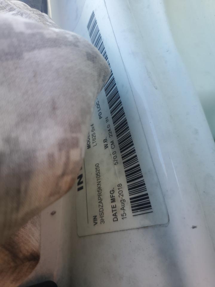 2019 International Lt625 Truck Cab And Chassis VIN: 3HSDZAPR5KN105250 Lot: 84735185