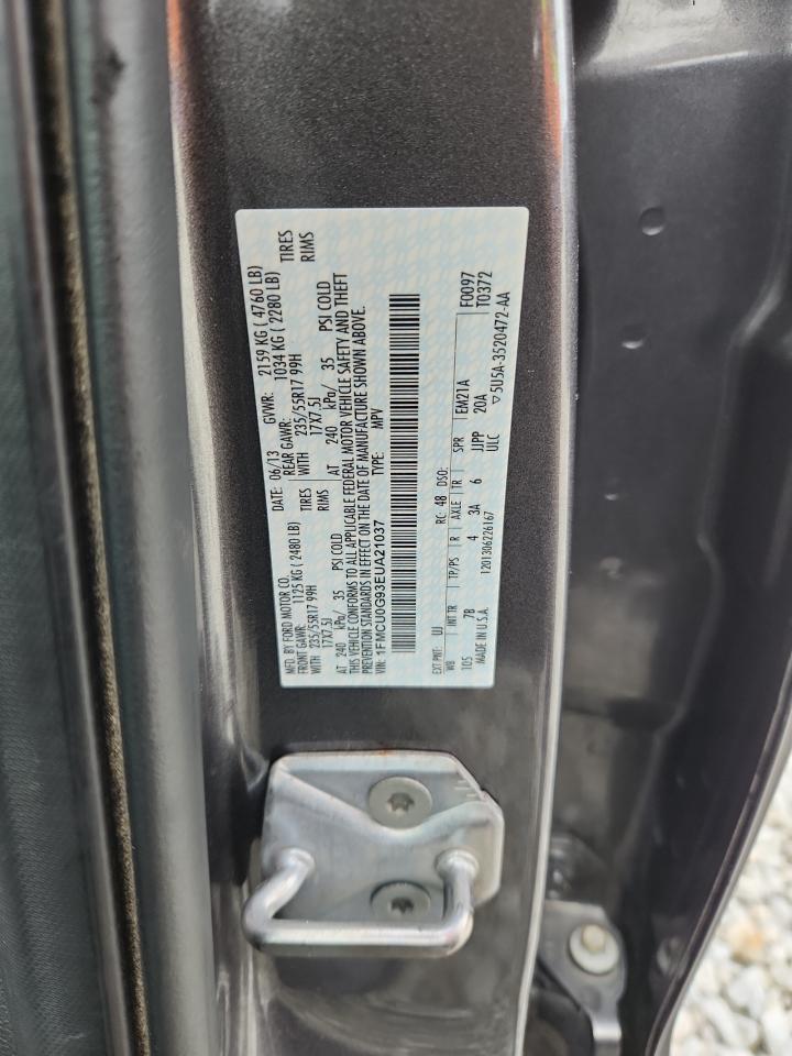 2014 Ford Escape Se VIN: 1FMCU0G93EUA21037 Lot: 90419455