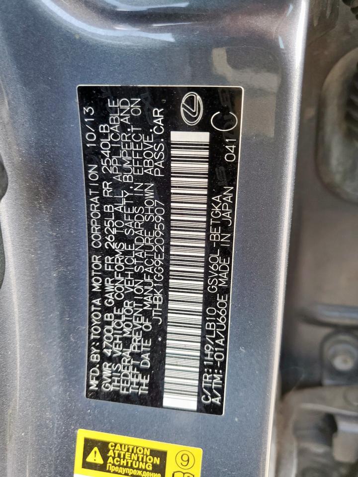 2014 Lexus Es 350 VIN: JTHBK1GG9E2095907 Lot: 85112595