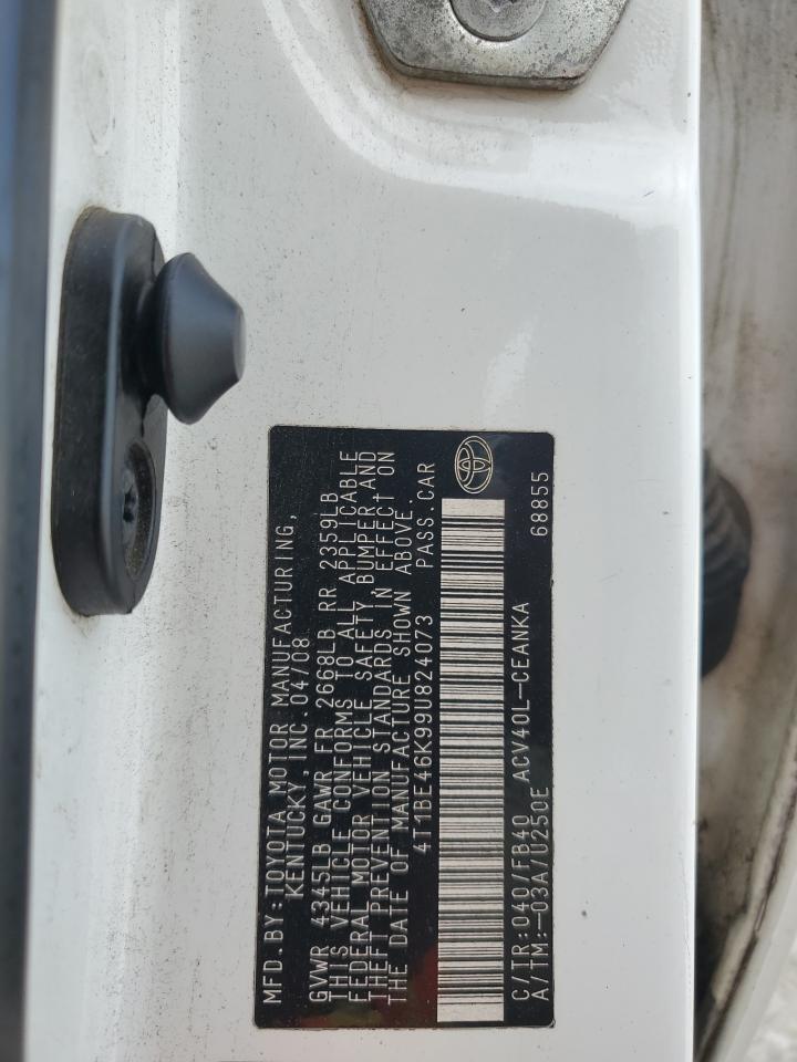 2009 Toyota Camry Base VIN: 4T1BE46K99U824073 Lot: 81939555