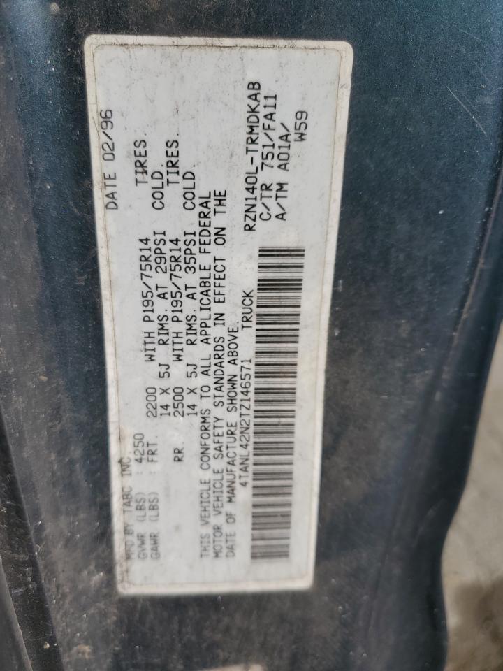 1996 Toyota Tacoma VIN: 4TANL42N2TZ146571 Lot: 86989555