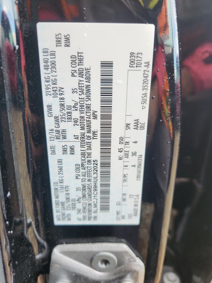 2017 Lincoln Mkc Premiere VIN: 5LMCJ1C99HUL32025 Lot: 84538555