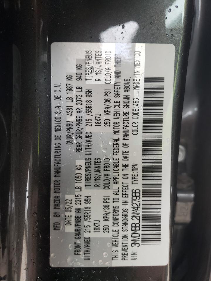 2022 Mazda Cx-30 Select VIN: 3MVDMBBL2NM427966 Lot: 90415375