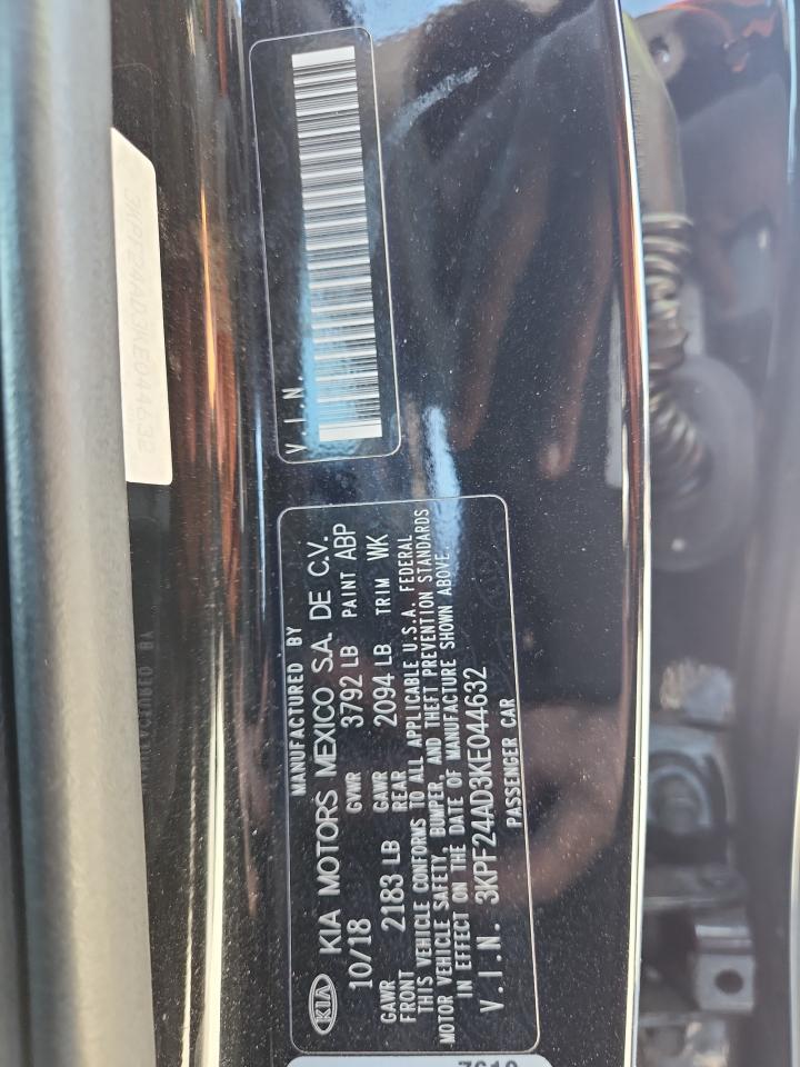 2019 Kia Forte Fe VIN: 3KPF24AD3KE044632 Lot: 84633115