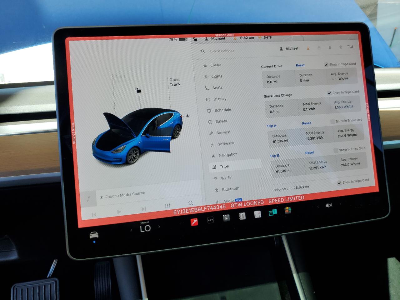 2020 Tesla Model 3 VIN: 5YJ3E1EB9LF744345 Lot: 84710525