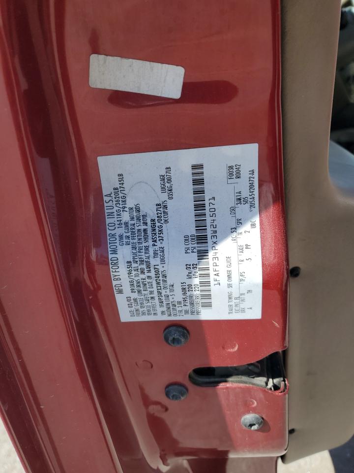 2003 Ford Focus Se VIN: 1FAFP34PX3W245071 Lot: 85903545