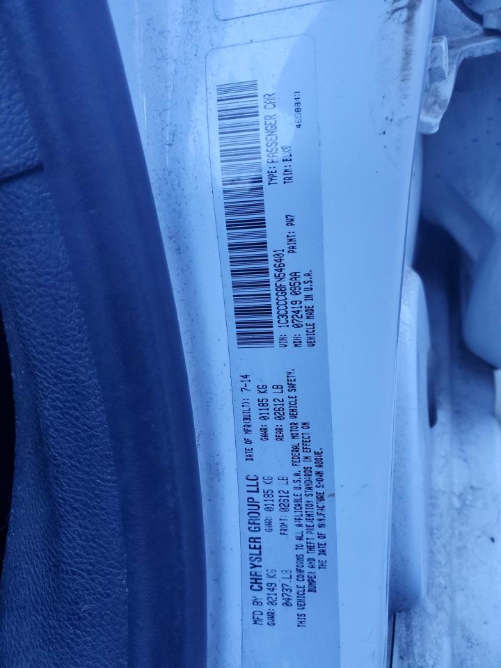 2015 Chrysler 200 C VIN: 1C3CCCCG8FN546401 Lot: 90926885