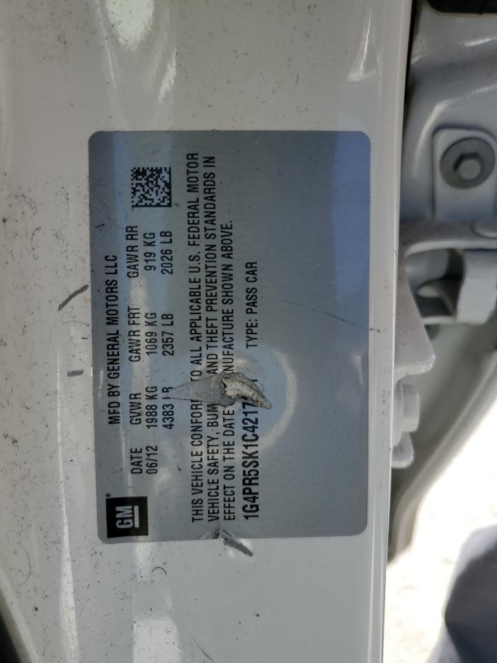 2012 Buick Verano Convenience VIN: 1G4PR5SK1C4217131 Lot: 82388125