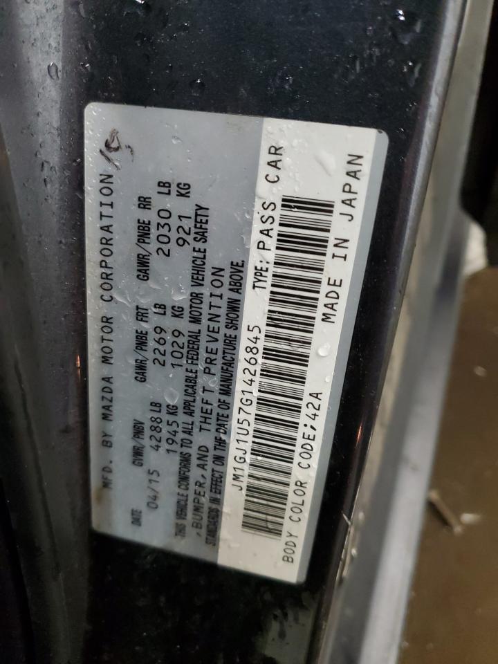 2016 Mazda 6 Sport VIN: JM1GJ1U57G1426845 Lot: 89619975