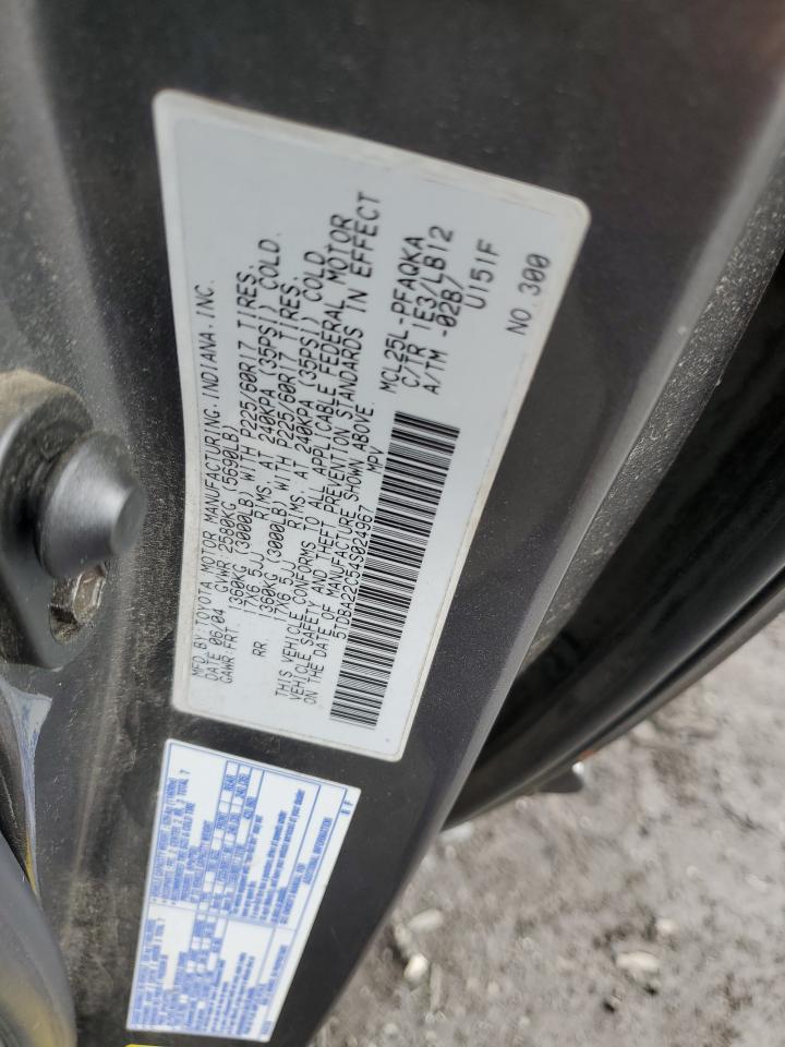 2004 Toyota Sienna Xle VIN: 5TDBA22C54S024967 Lot: 85916025