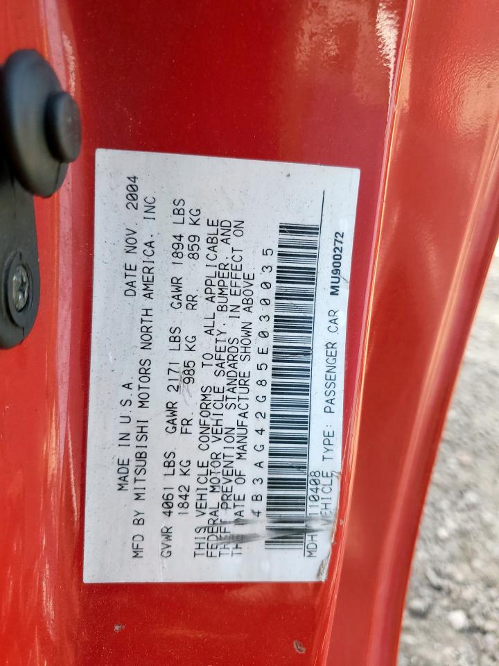 2005 Dodge Stratus Sxt VIN: 4B3AG42G85E030035 Lot: 85888805