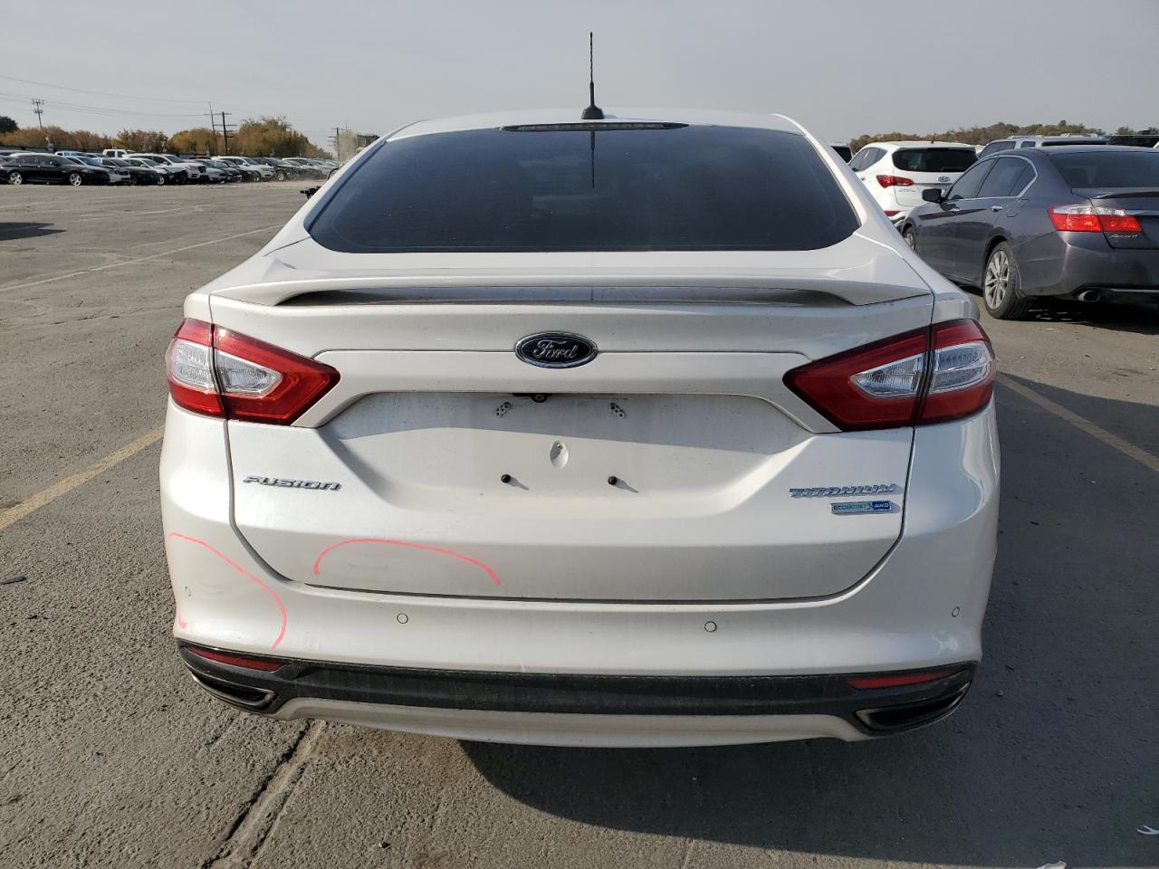 2014 Ford Fusion Titanium VIN: 3FA6P0D91ER194257 Lot: 91111235