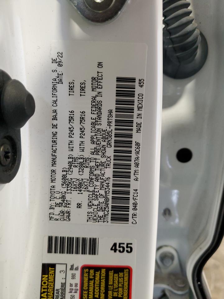 2023 Toyota Tacoma Double Cab VIN: 3TMCZ5AN8PM534476 Lot: 85723175