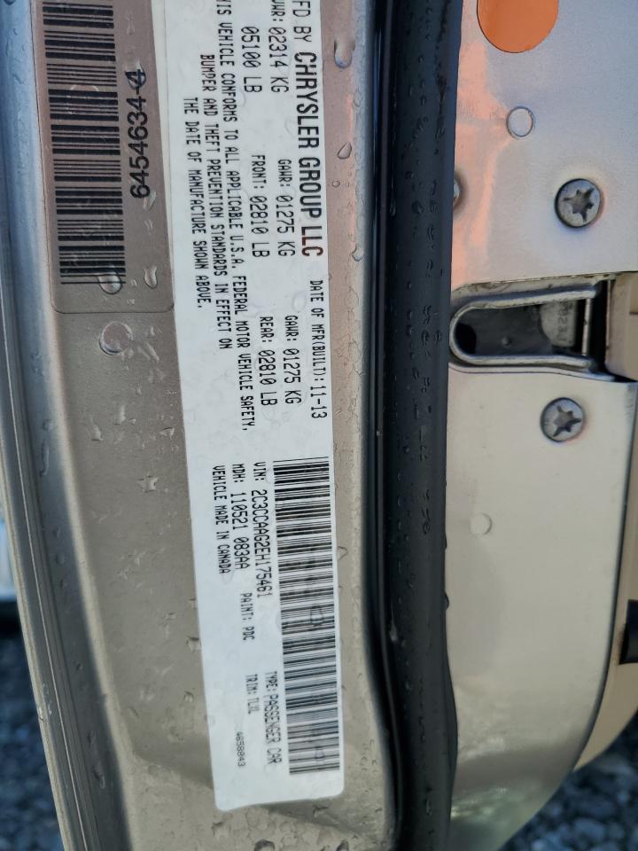 2014 Chrysler 300 VIN: 2C3CCAAG2EH175461 Lot: 86671445