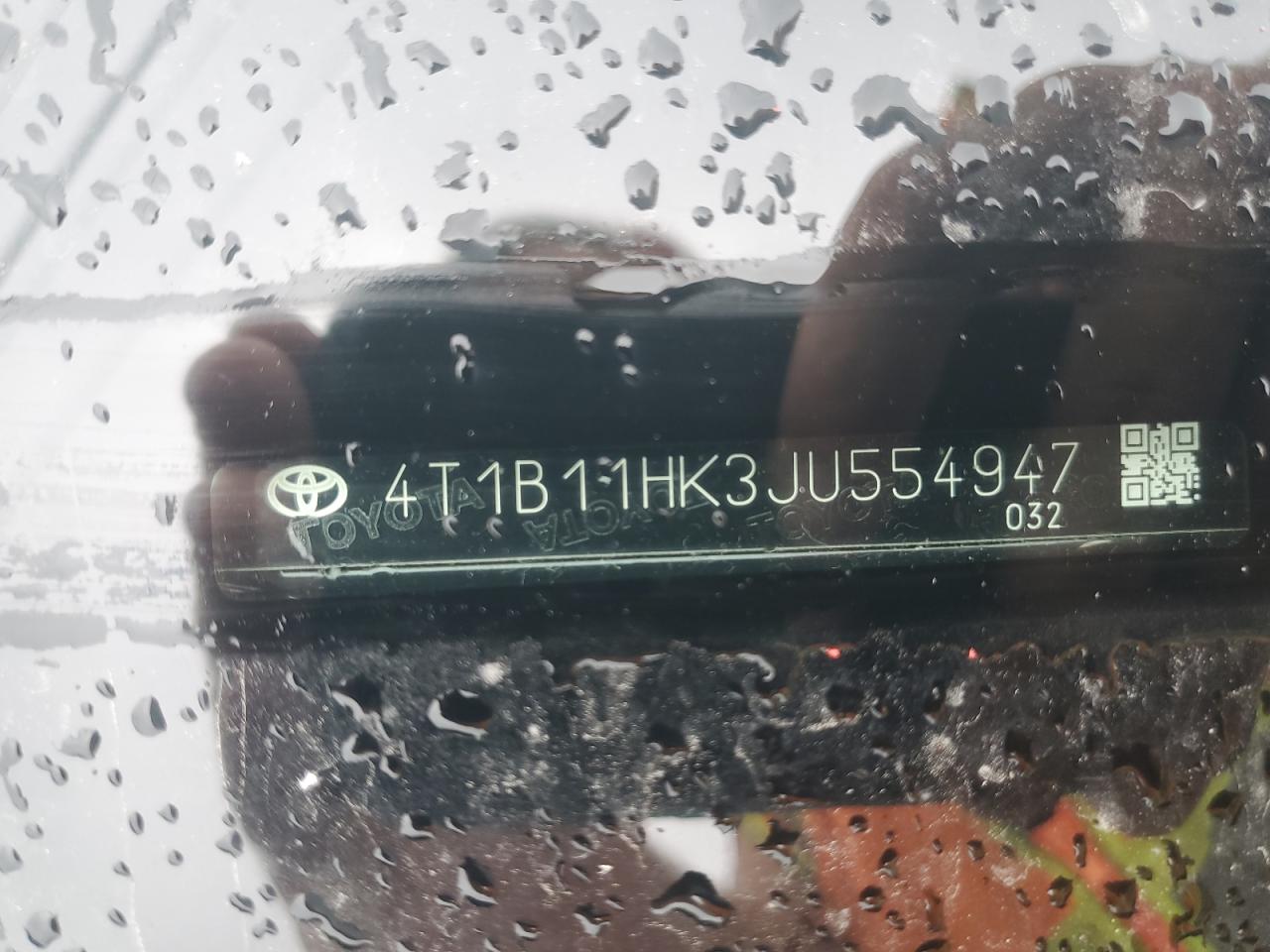 2018 Toyota Camry L VIN: 4T1B11HK3JU554947 Lot: 82200295