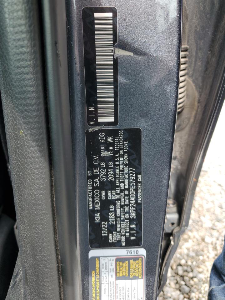 2023 Kia Forte Lx VIN: 3KPF24AD0PE579277 Lot: 84064115
